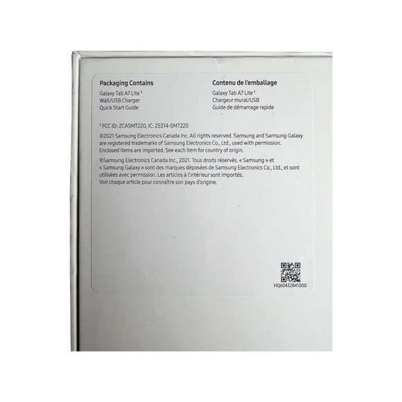 Samsung Galaxy Tab A7 Lite 32GB - Silver - Picture 3 of 3